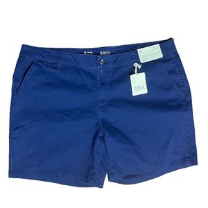 ANA a new approach mid rise navy women shorts size 18